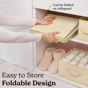 6 Shelf Hanging Closet Organizer Drawers Shelf Hanging Closet Hanging Organizer Hanging Fabric Organizer Rack for Home - Product Image 4
