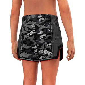 Pantaloncini Muay <span class=keywords><strong>Thai</strong></span> in Tessuto Liscio come la Seta, Traspiranti e Leggeri, Lunghezza Media con Fascia in Vita per <span class=keywords><strong>Thai</strong></span> <span class=keywords><strong>Boxing</strong></span> - Product Image 4