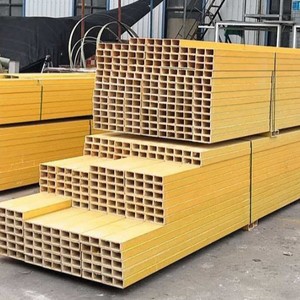 Tubes carrés en fibre de verre pultrudés Rongsheng, poutres en I, aciers profilés, profilés en L, origine Hebei, fabrication sur mesure - Product Image 1