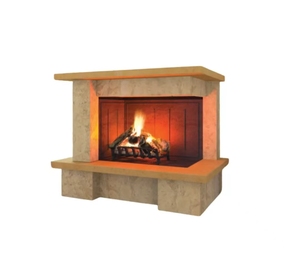 <span class=keywords><strong>Chimenea</strong></span> Sevilla DS90 con Revestimiento de Piedra Refractaria Abierta a la Derecha - Product Image 1