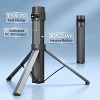 Trípode con Banco de Energía Integrado 2 en 1 para Starlink Mini PM166S, Batería de 164.25 Wh, Soporte de Aluminio, Solución Todo en Uno