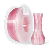 HELLO3D PLA Transparent Arc-en-ciel 1.75mm |   Dégradé multicolore cristallin |   Filament translucide de précision +/-0,02 mm, 1 kg