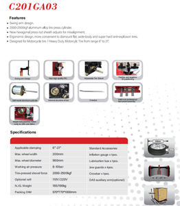 <span class=keywords><strong>Desmontadora</strong></span> <span class=keywords><strong>de</strong></span> Neumáticos <span class=keywords><strong>de</strong></span> Alta Gama Sin Disco <span class=keywords><strong>Coseng</strong></span> C201GA03, 6''-21'', Ancho Máximo <span class=keywords><strong>de</strong></span> Rueda 200 mm, Diámetro Máximo 960 mm - Product Image 3