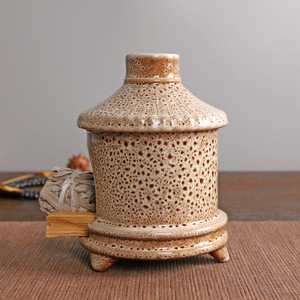 Palo Santo péruvien bois sacré brûleur d'encens en céramique résine sauge support de bâtons de tache en boîte dans un design traditionnel - Product Image 3