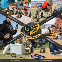 Régulateur de tension CC réglable 300W de 2V à 30V compatible avec la batterie DeWalt 18V/20V avec sortie XT60 18W Type-A pour la charge