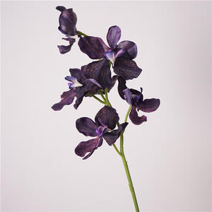 <span class=keywords><strong>Orquídea</strong></span> Vanda de Tacto Real, Flor Artificial de Tallo Único para Decoración de Hogar de Lujo, Diseño de Interiores, Accesorios de Fotografía de Bodas, Venta al por Mayor - Product Image 4