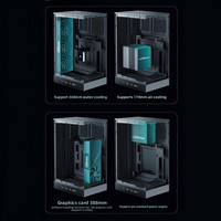 Casing Deepcool Ch270 Vertical Mid Tower MicroATX dengan Layar Digital, Mendukung Motherboard Back-plug dan Basis Pendingin Air 360
