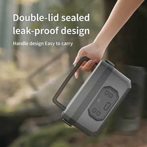Boîte à lunch électrique sans fil portable E01 de 1600 ml avec fonction de préchauffage et minuterie rechargeable pour aliments chauds - Product Image 6
