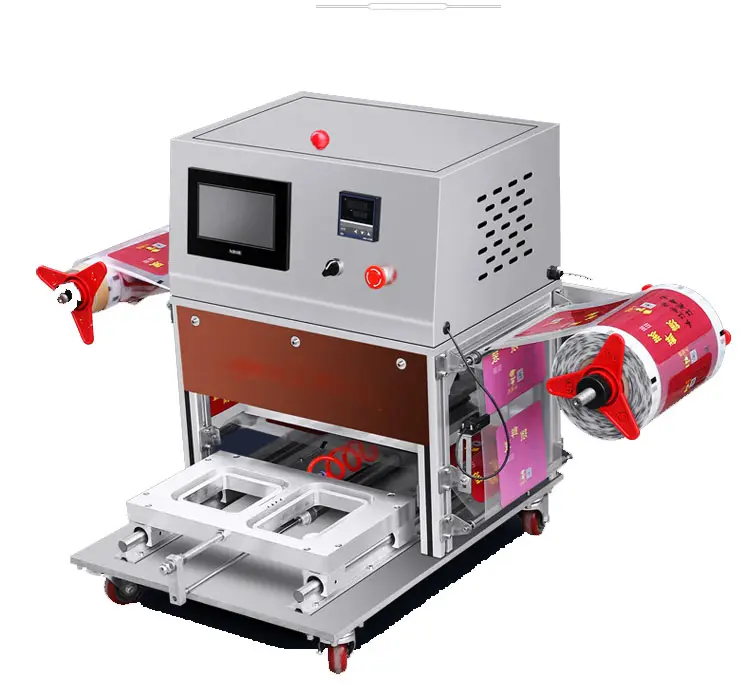 Customized Food grade desktop fast food box/tray sealing machine/tray sealer