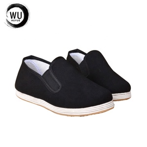 Scarpe Tradizionali Cinesi per Arti Marziali e Kung Fu per Ragazzi, Nere con Suola in Gomma AK e Tomaia in Tela, per la Stagione Primaverile - Product Image 5