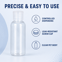 Flacon applicateur souple en PET de 100 ml pour teinture capillaire, shampoing, emballage cosmétique, avec bouchon distributeur à torsion et bouchon à vis, vente en gros