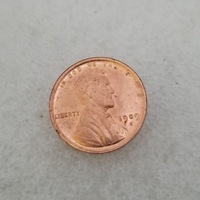 Réplique de la pièce de monnaie américaine en laiton d'un cent Lincoln de 1909, version VDB, pour accessoires de tournage de films et de spectacles