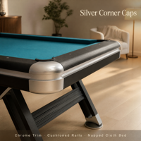 Table de billard 7FT pour usage domestique, avec pieds en fer, style chinois-américain, pour le billard à l'australienne, avec tissu bleu-vert, pour adultes
