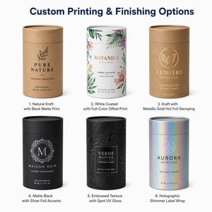 MAREA <b>BOTANICAL</b> Sea Mist Silicone Oil Corrugated Paper Tube Packaging 30ml Cold Pressed Recyclable Gift Box Four-Color <b>Printed</b> - Product Image 5