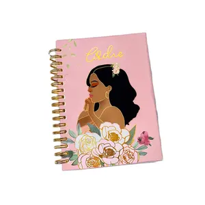 Custom Logo A5 Hardcover Spiral Self-Love Planner Leather Paper Perfect Diary Notebook 100 Sheets Writing Sets Promotions