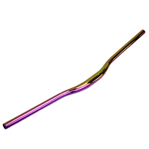 Guidon de <span class=keywords><strong>VTT</strong></span> en aluminium de 780 mm (collier de 31,8 mm / <span class=keywords><strong>rehausse</strong></span> de 25 mm) avec finition iridescente effet huile premium pour vélos de montagne - Product Image 3