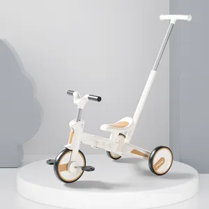 复古儿童金属三轮车/婴儿学步车三轮车印度1岁婴儿三自行车3轮婴儿三轮车4合1