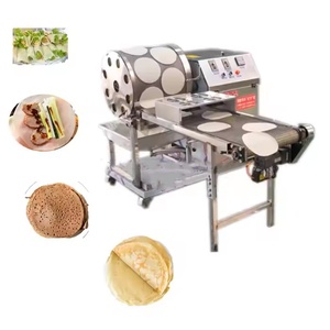 Automatic Crepe Pancake Samosa Pastry Injera Spring Roll Making <b>Machine</b>-304 Stainless Steel 20 PCS/MIN Capacity Motor Core - Product Image 3
