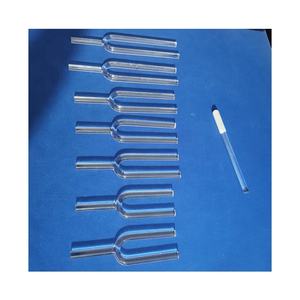 Set sintonizzato Chakra trasparente di alta qualità personalizzato diapason al quarzo per la guarigione del suono - Product Image 2