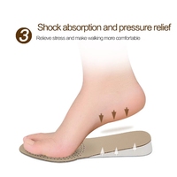 Semelles invisibles unisexes EVA pour augmenter la hauteur, Double semelles en cuir de vache pour hommes et femmes
