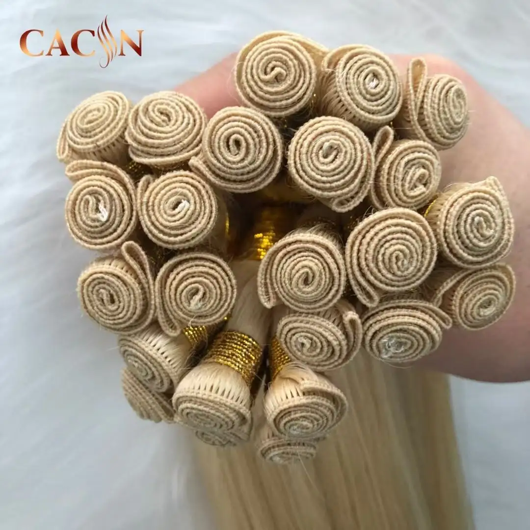 2023 New Genius Weft 12A One Donor Double Drawn Virgin Human Hair Extensions Top Quality Remy Genius Hair hand tied wefts
