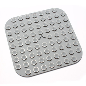 Cuencos para mascotas de nuevo diseño, alfombrilla sólida para perros, alfombrilla moderna de silicona para lamer mascotas, alfombrilla cuadrada para lamer perros con ventosas - Product Image 5