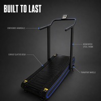 Tapis de course incurvé manuel non motorisé FEIFANHONGYU pour entraînement cardio commercial en salle de sport et studio de fitness
