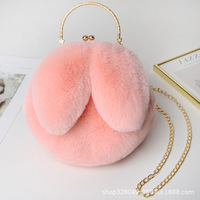 Vente chaude Mode d'hiver Sacs à bandoulière créatifs personnalisés en fausse fourrure avec pompon