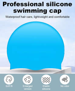 <span class=keywords><strong>Bonnet</strong></span> de <span class=keywords><strong>bain</strong></span> en silicone extra large pour hommes et femmes, idéal pour la piscine et la plage - Product Image 6