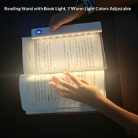 Lampe de lecture portable F17 améliorée pour tablette/chevet, protection oculaire, 3W, à clipser, pour dortoir et étude