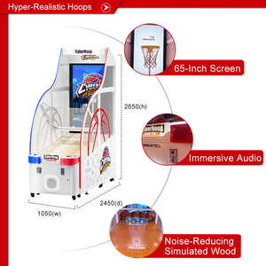 เครื่องเกมบาสเก็ตบอลและมวยไซเบอร์ฮูปสตรีทแบบหยอดเหรียญสำหรับศูนย์เกม - Product Image 3