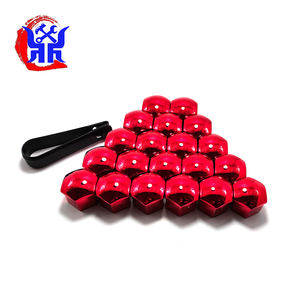 Vente en gros 17mm plaqué argent rouge bleu or écrou de roue capuchon de protection écrou de roue housse de protection - Product Image 4