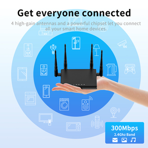 Global Router 2.4G 300Mbps WiFi 64MB <strong>DDR2</strong> 8MB Flash Memory QoS Firewall 1 WAN+ <strong>3</strong> LAN Ports Home/Office Use - Product Image 6