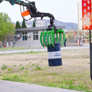 ROTARY grapple Rake kẹp cho các hoạt động máy xúc nhỏ, thủy lực log lấy Rake cho 3-5ton máy xúc - Product Image 5