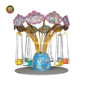 热销设计游乐园儿童游戏电动秋千儿童游乐设施儿童飞行椅待售