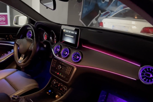 Éclairage d'ambiance W117 pour Mercedes-Benz CLA GLA W156 2013-18, éclairage LED RGB pour tableau de bord intérieur de voiture - Product Image 4