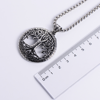 Bijoux hypoallergéniques, bijoux nordiques vikings, pendentif arbre de vie vintage en acier inoxydable pour cadeaux, grossistes, bijoux en acier inoxydable 316L 18K