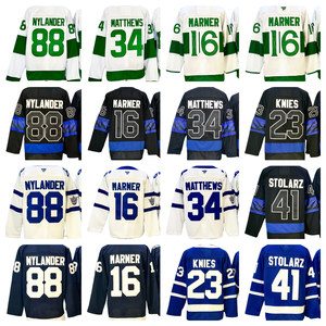 Camisetas de hockey sobre hielo al por mayor 34 Auston para Matthews16 Mitchell o Marner 88 William y Nylander 41 STOLARZ 23 Matthew para KNIES - Product Image 1