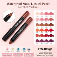 OEM ODM Vente en gros Rouge à lèvres mat waterproof en stylo, crayon à lèvres longue tenue, soyeux, non-transférable, maquillage, marque privée