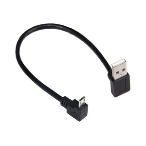 Cabo USB A para Micro USB 90 Graus 25cm Cabo de Carregamento e Sincronização em Ângulo Direito - Product Image 3