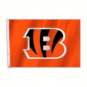 Hot Sale 3x5ft 100% Polyester Custom Design <b>Flags</b> Cincinnati Bengals <b>Flag</b> for Indoor Outdoor Decoration - Product Image 2