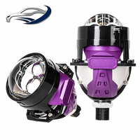 Module de rétrofit de lentille de phare projecteur mini Bi-LED 2,5 pouces 6000K 12V universel
