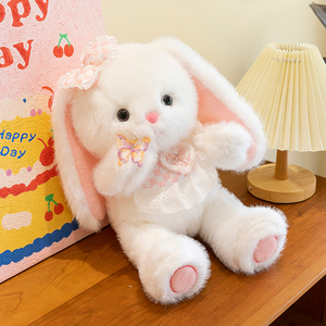 Tinh tế mới bướm thỏ đồ chơi sang trọng mềm mại thoải mái làm bằng cotton hữu cơ. cho trẻ em món quà hoàn hảo cho gia đình bạn bè - Product Image 4