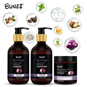 Spot Produkt jamaika nisches schwarzes Rizinusöl für geschädigte Großhandel Bio Argan Red Onion Oil Shampoo für Haare