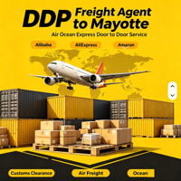 Agent de fret Alibaba AliExpress Amazon DDP Service express aérien et maritime porte-à-porte vers Mayotte