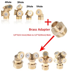 G1/4" Internal Thread Garden Cooling Irrigation System Mister Nozzle Head Brass Atomizing Sprinkler Misting Spray Nozzles - Product Image 3
