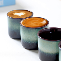 2,7 oz Keramische Espresso Kopje Klassieke Koffie Demitasse Kopje voor Italiaanse Espressomachine Cafe Drinkware