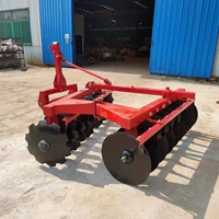 Herse à disques robuste montée sur tracteur, charrue à disques déportée pour la préparation du sol
