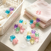Capsules de lessive à 7 compartiments avec billes parfumées, parfum longue durée, nettoyage en profondeur