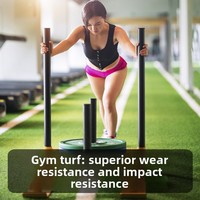 Tapis de sport en gazon artificiel vert et blanc pour salle de sport, piste de course, avec logo fonctionnel, pour entraîneur privé, extérieur